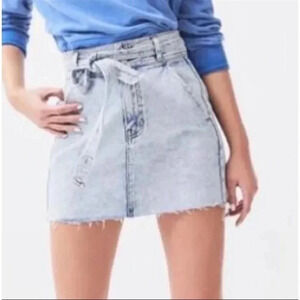 PACSUN Light Wash Denim Skirt New